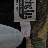 A Bathing Ape BAPE 1st camo green black shark full zip hoodie