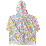 A Bathing Ape Bape Cotton Candy White Full Zip Up Hoodie