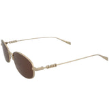Gucci Gold Logo Brown Tinted Tortoise Sunglasses GG1940s