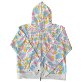 A Bathing Ape Bape Cotton Candy White Full Zip Up Hoodie