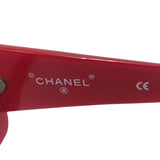 Chanel Cherry Red Pink Tinted Gold CC Logo Sunglasses 05977