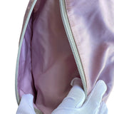 Prada Light Pink Nylon Leather Strap Logo Shoulder Crossbody Bag