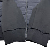 Herno Hybrid Cotton Jersey Down Logo Black Navy Jacket