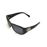 Chanel CC Logo Black Pearl Rhinestone Sunglasses