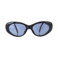 Chanel Gold CC Logo Oval Black Sunglasses 05974
