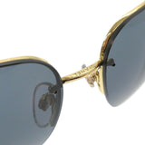 Chanel Black Gold CC Logo Navy Tinted Sunglasses 4112