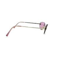 Chanel Silver CC Logo Purple Tinted Sunglasses 4003