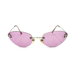 Chanel Silver CC Logo Purple Tinted Sunglasses 4003