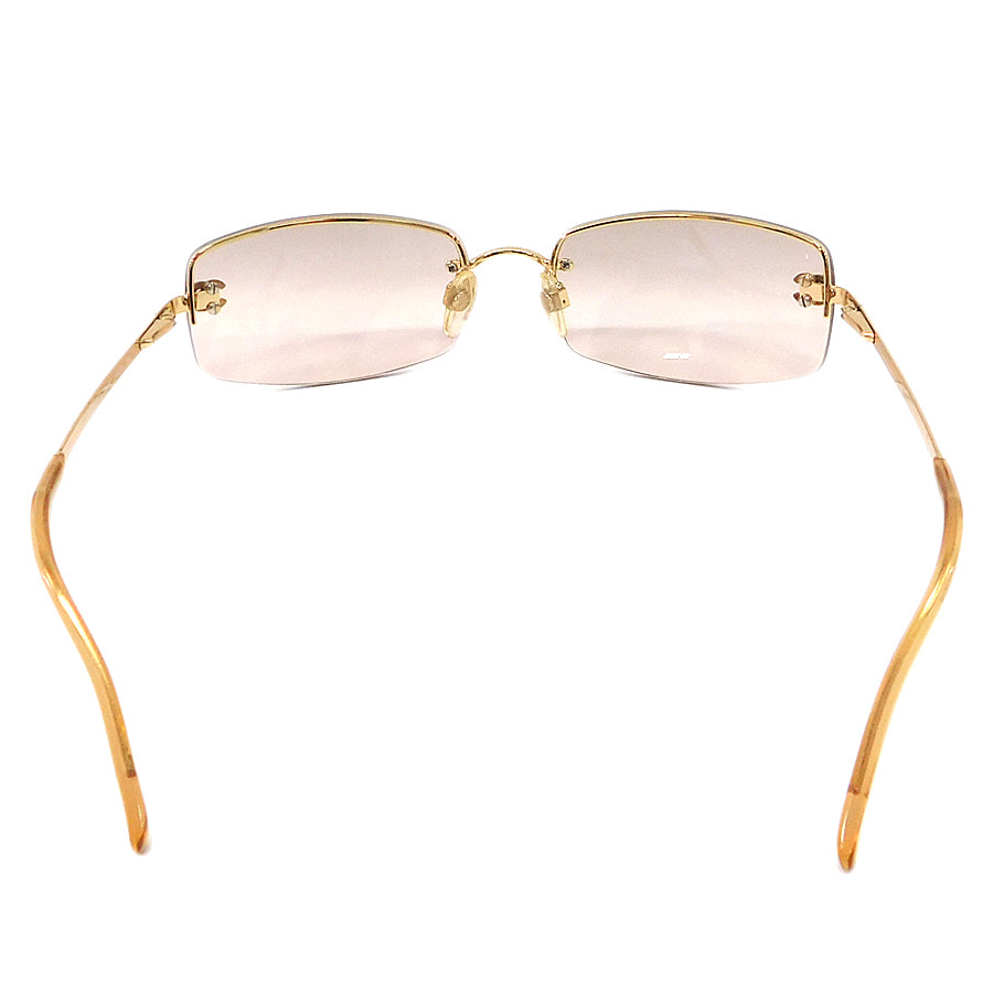 Chanel 4093-B Swarovski CC Logo Gold Sunglasses – Undothedone