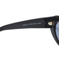 Chanel Gold CC Logo Oval Black Sunglasses 05974