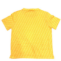 Fendi Zucca Monogram Logo Yellow Orange T Shirt