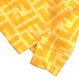 Fendi Zucca Monogram Logo Yellow Orange T Shirt