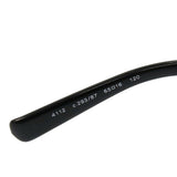 Chanel Black Gold CC Logo Navy Tinted Sunglasses 4112