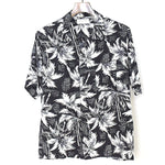 Saint Laurent 14SS Black Silk Hawaiian Button Up Shirt - Undothedone