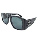 CHANEL CC logo Black Sunglasses 01450 94305 - Undothedone