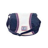 Chanel Sport Navy White Crossbody Shoulder Messenger Bag