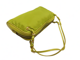 Prada Light Green Gold Logo Mini Hand Bag