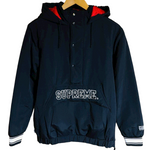 Supreme Public Enemy Black Hooded Pullover Jacket 06aw