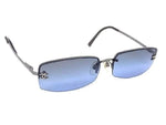 Chanel 4093-B Swarovski Rhinestone Navy Blue Sunglasses