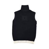 Chanel Sport Black Logo High Neck Fleece Tank Top