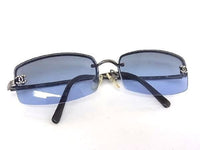 Chanel 4093-B Swarovski Rhinestone Navy Blue Sunglasses