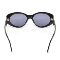 Chanel Gold CC Logo Oval Black Sunglasses
