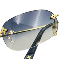 Louis Vuitton Flower Navy Ombre Gold Sunglasses Z0090U