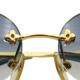 Louis Vuitton Flower Navy Ombre Gold Sunglasses Z0090U