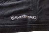 Chrome Hearts Black Red Embroidered Logo Long Sleeve Tee