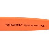 Chanel Orange Silver CC Logo Rimless 4107-B Sunglasses