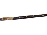 Fendi Rhinestone Pink Gold Rimless Oval Sunglasses FE 9203