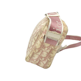 Christian Dior Pink Monogram Rhinestone Flower Pattern Shoulder Bag