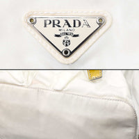 Prada Sport White Nylon Logo Shoulder Rucksack Bag Backpack