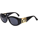 Gianni Versace Vintage Black With Gold Logo Sunglasses.T24 Col852 - Undothedone