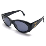 Chanel Black Gold Logo Sunglasses 05974 - Undothedone