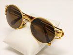 Fendi Gold Frame Logo Sunglasses SL 7031 - Undothedone