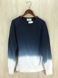 ACNE STUDIOS SS14 DIP DYE OMBRE BLUE COLLEGE SWEATER - Undothedone