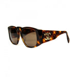 Chanel Gold CC Logo 90s Tortoise Sunglasses 01450 91235 - Undothedone