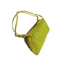 Prada Light Green Gold Logo Mini Hand Bag