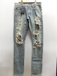SAINT LAURENT PARIS 2014 Blue Crash Destroyed Denim Jeans - Undothedone