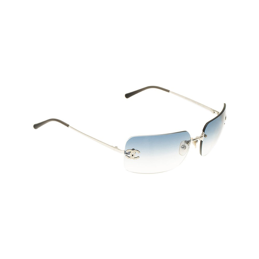 CHANEL Sunglasses 4017-D 62□17 Cocomark Rhinestone Gradation