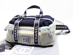 CHANEL SPORTS CC LOGO NAVY/WHITE SHOULDER BODY BAG - Undothedone