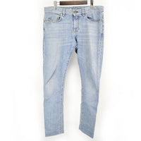 SAINT LAURENT PARIS D02 14AW HEDI ERA BLUE PLAIN DENIM JEANS - Undothedone