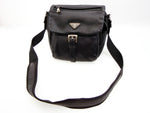 Prada Leather Black Mini Messenger Bag - Undothedone