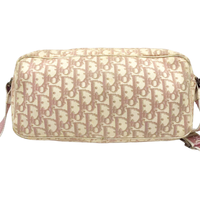 Christian Dior Pink Monogram Rhinestone Flower Pattern Shoulder Bag