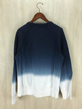 ACNE STUDIOS SS14 DIP DYE OMBRE BLUE COLLEGE SWEATER - Undothedone