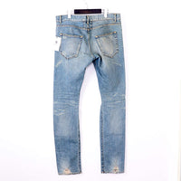 SAINT LAURENT PARIS 14AW DO2 M / SK-LW Blue Destroyed Crash Denim - Undothedone