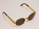 Fendi Gold Frame Logo Sunglasses SL 7031 - Undothedone