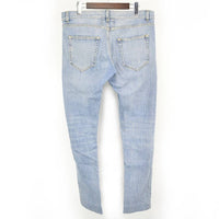 SAINT LAURENT PARIS D02 14AW HEDI ERA BLUE PLAIN DENIM JEANS - Undothedone