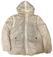 Stone Island Garment Dyed Cream Vintage Kanye West Reversible Down Jacket - Undothedone